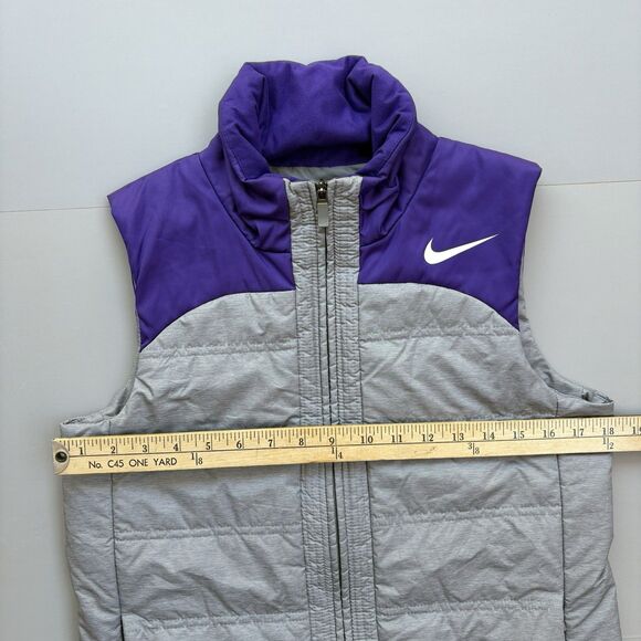 Nike Essential Filled Puffer Vest Women Small Purple Grey AQ3568-065 Gorpcore - Picture 6 of 10
